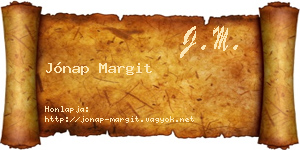 Jónap Margit névjegykártya